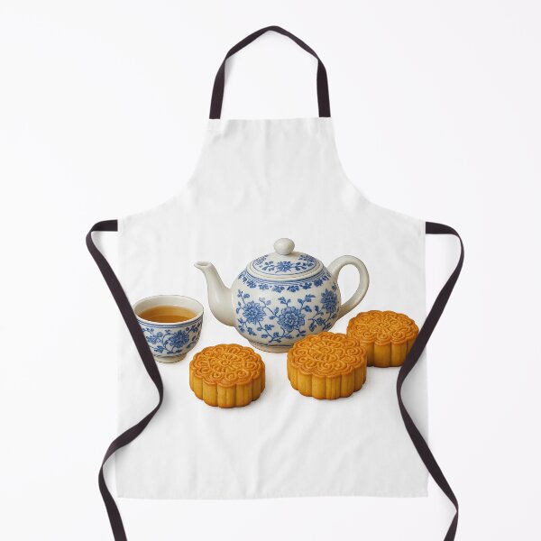 Item preview, Mid autumn festival tea set with mooncakes, isolated on transparent background, AI generated designed and sold by dvoevnore.