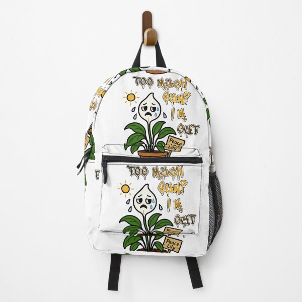 Item preview, Peace Lily – Too Much Sun? I’m Out - Funny Plant Character designed and sold by EdgyEdgeArt.