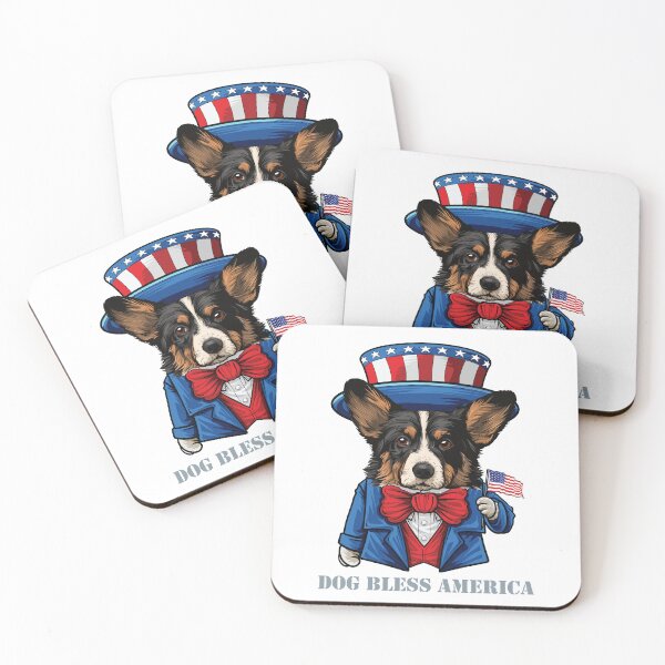 Item preview, Cardigan Welsh Corgi Dog Bless America designed and sold by whyitsme.