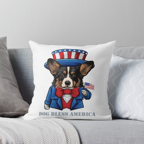 Item preview, Cardigan Welsh Corgi Dog Bless America designed and sold by whyitsme.