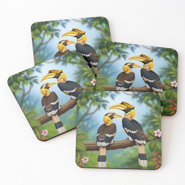 Item preview, Hornbills are animals that live in pairs. designed and sold by SmileShopAJ.