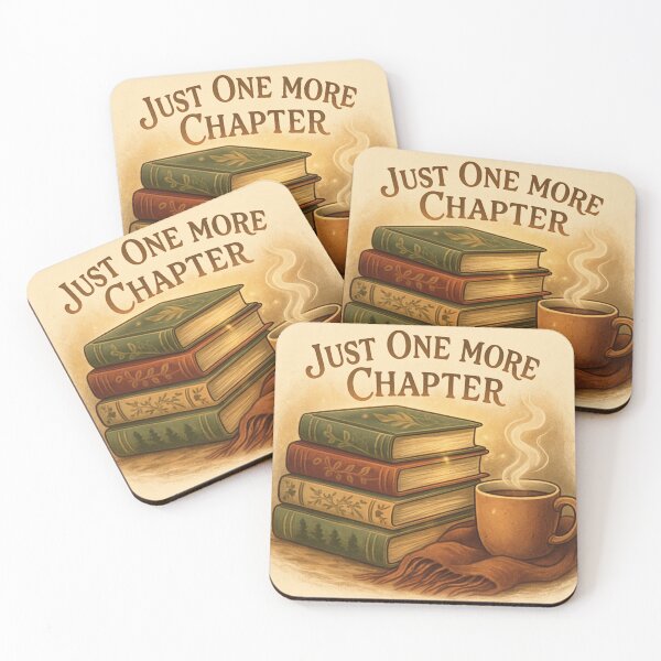 Item preview, Just One More Chapter - Cozy Book Lover Reading Design designed and sold by goodcrystals.