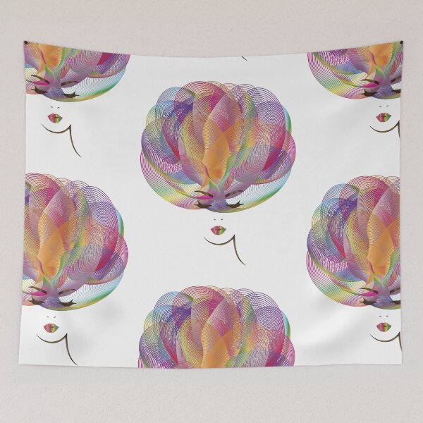 Item preview, Colorful afro girl-1 designed and sold by Yamy Morrell Art and Design.