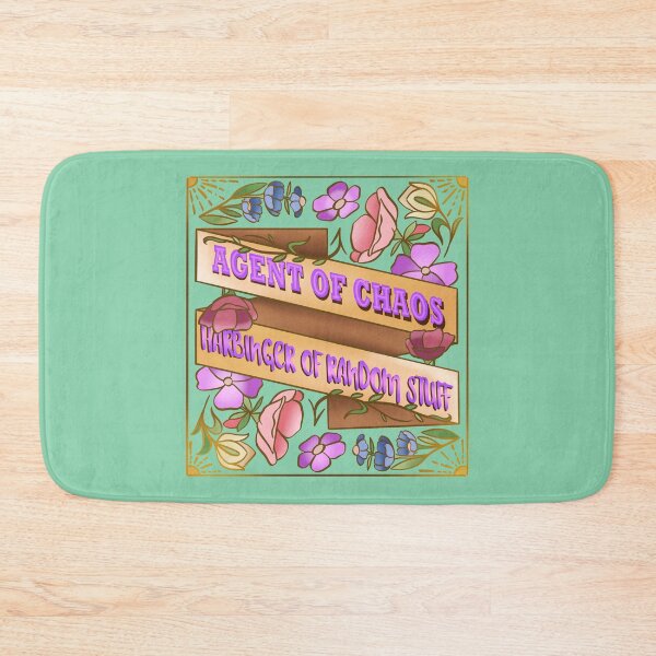 Item preview, Agent of Chaos in Pink - Floral Funny Quote designed and sold by FlowWorldSide.
