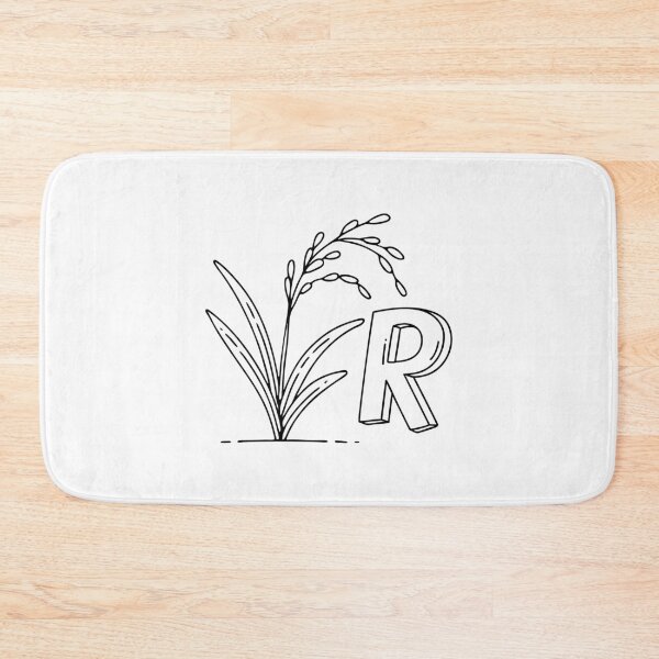 Item preview, An Illustration of letter R stand for Rice plant designed and sold by rasagamastore.