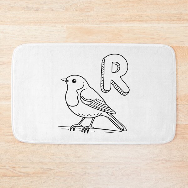 Item preview, An Illustration of letter R stand for Robin designed and sold by rasagamastore.