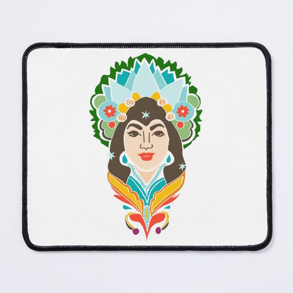 Item preview, Daughter of the Mountain | Shailaputri | River Goddess | Colorful | designed and sold by geetasadashivan.
