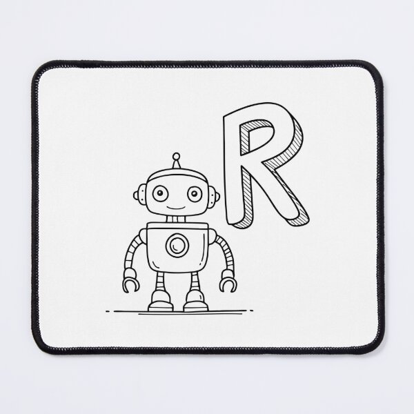 Item preview, An Illustration of letter R stand for Robot designed and sold by rasagamastore.