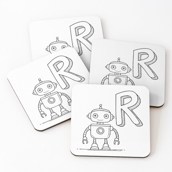 Item preview, An Illustration of letter R stand for Robot designed and sold by rasagamastore.