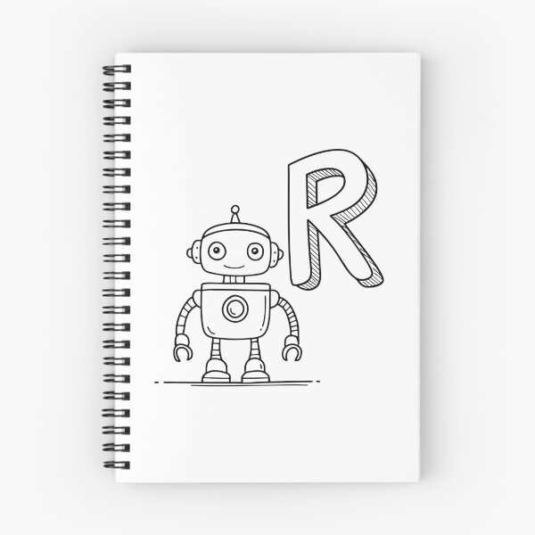 Item preview, An Illustration of letter R stand for Robot designed and sold by rasagamastore.