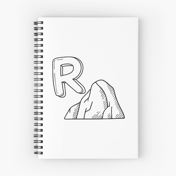 Item preview, An Illustration of letter R stand for Rock designed and sold by rasagamastore.