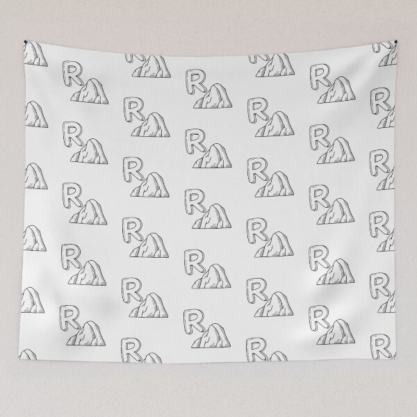 Item preview, An Illustration of letter R stand for Rock designed and sold by rasagamastore.