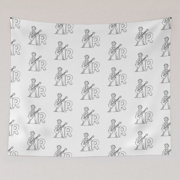 Item preview, An Illustration of letter R stand for Rocker designed and sold by rasagamastore.