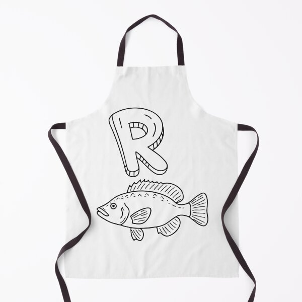 Item preview, An Illustration of letter R stand for Rockfish designed and sold by rasagamastore.