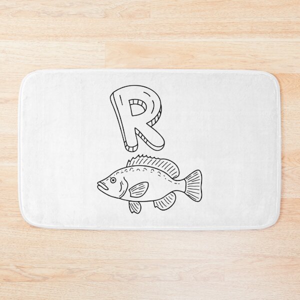 Item preview, An Illustration of letter R stand for Rockfish designed and sold by rasagamastore.