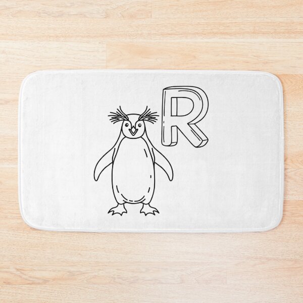 Item preview, An Illustration of letter R stand for Rockhopper penguin designed and sold by rasagamastore.