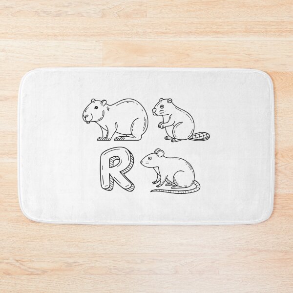 Item preview, An Illustration of letter R stand for Rodent designed and sold by rasagamastore.