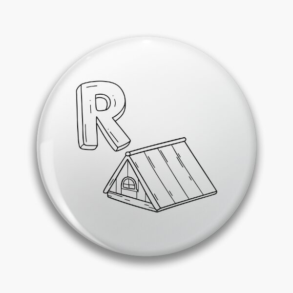 Item preview, An Illustration of letter R stand for Roof designed and sold by rasagamastore.
