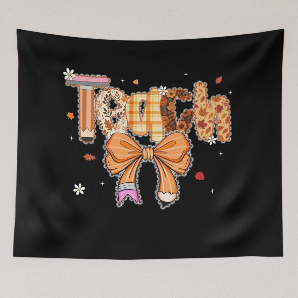 Item preview, Preppy Floral Fall Teach designed and sold by Alluka Brand.