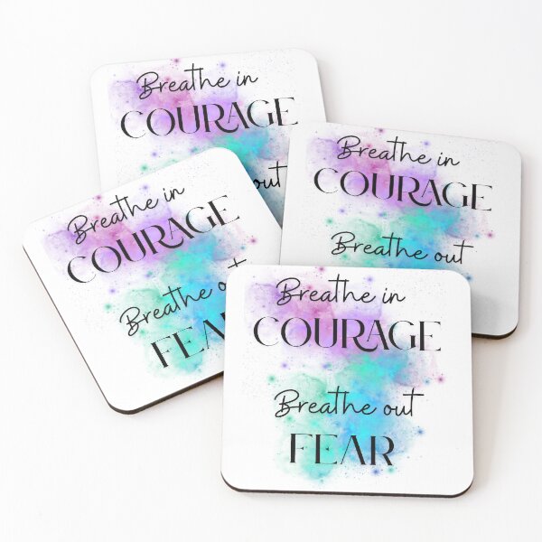 Item preview, Breathe in courage. Breathe out fear. designed and sold by Mantikorns.