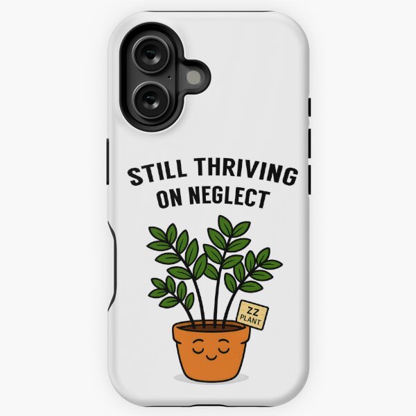 Item preview, ZZ Plant – Still Thriving on Neglect - Funny Houseplant Characters designed and sold by EdgyEdgeArt.