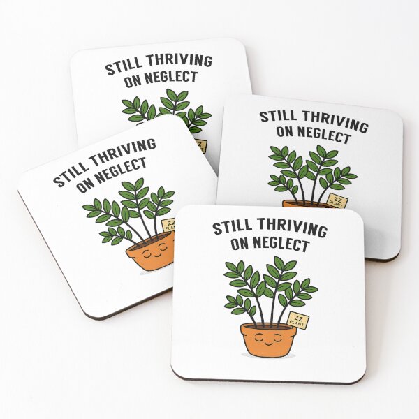 Item preview, ZZ Plant – Still Thriving on Neglect - Funny Houseplant Characters designed and sold by EdgyEdgeArt.