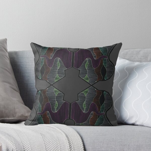 Route 3 collage 1 inv Throw Pillow