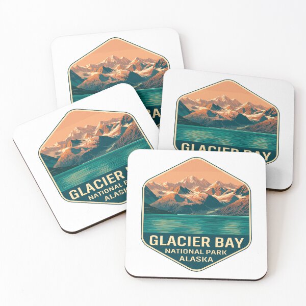 Item preview, Glacier Bay National Park Retro Alaska Sticker designed and sold by Ismeal Von.