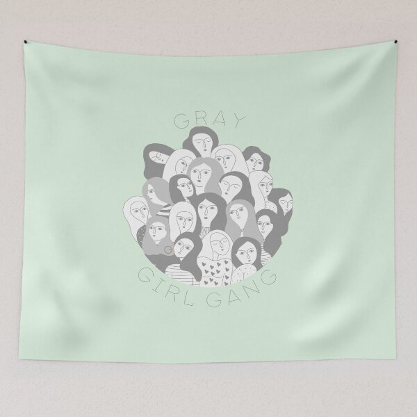 Item preview, GRAY GIRL GANG I - green designed and sold by OG2U.