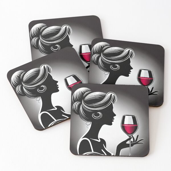 Item preview, Sip in Style: Scarlet Elegance designed and sold by InkandAccents.