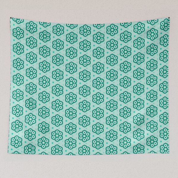 Item preview, circle mint green paisley pattern seamless colorful repeat pattern designed and sold by Abrahamjrnd.