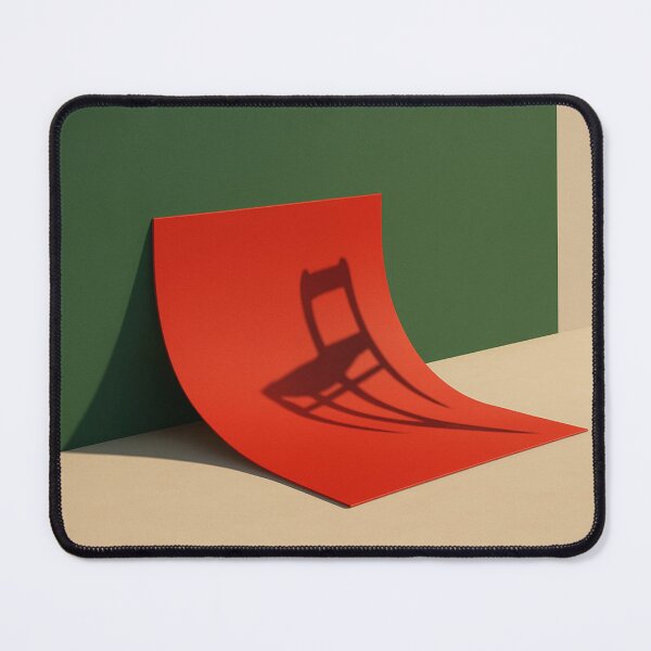 Item preview, The Absent Seat – Minimalist Chair Shadow on Curved Surface designed and sold by Aesthread.