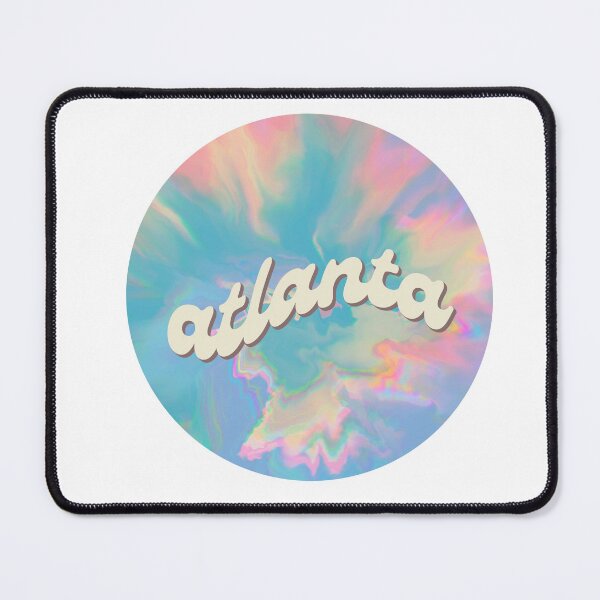 Item preview, Atlanta Tie Dye – Pastel Groovy City Sticker designed and sold by Fern&Lantern.