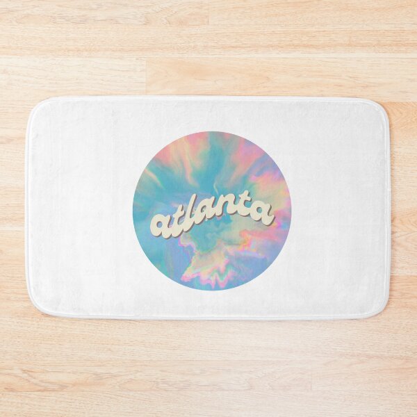 Item preview, Atlanta Tie Dye – Pastel Groovy City Sticker designed and sold by Fern&Lantern.