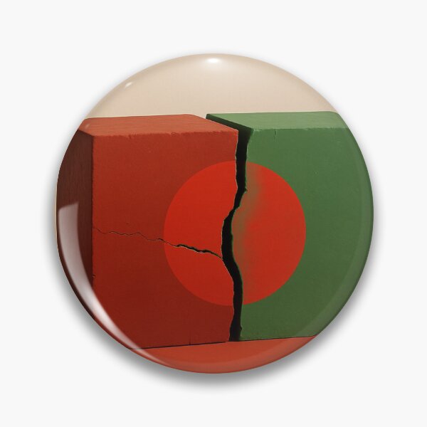 Item preview, Fractured Unity – Minimalist Abstract with Cracked Circle designed and sold by Aesthread.