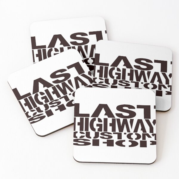 Item preview, Last Highway Custom Shop Logo Black designed and sold by LastHighwayTees.