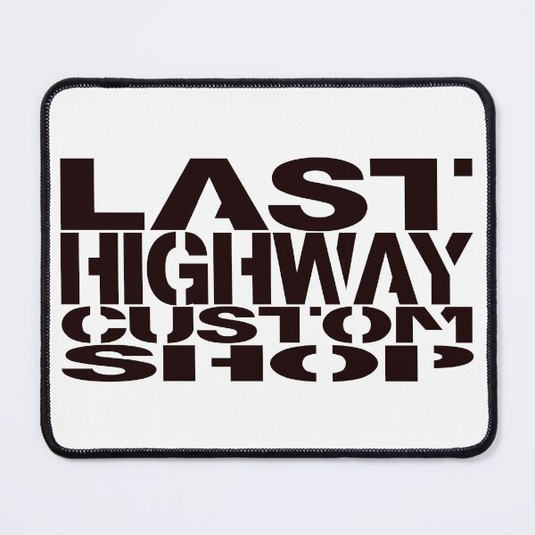 Item preview, Last Highway Custom Shop Logo Black designed and sold by LastHighwayTees.