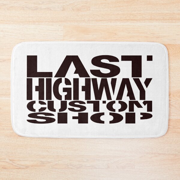 Item preview, Last Highway Custom Shop Logo Black designed and sold by LastHighwayTees.