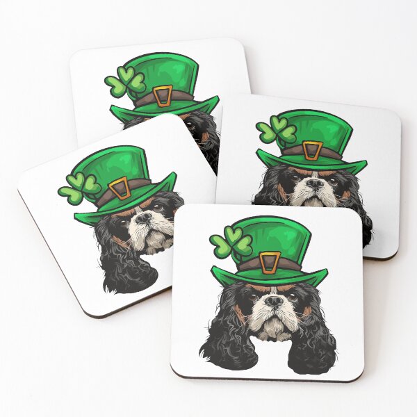 Item preview, St Patricks Day Cavalier King Charles Spaniel designed and sold by whyitsme.