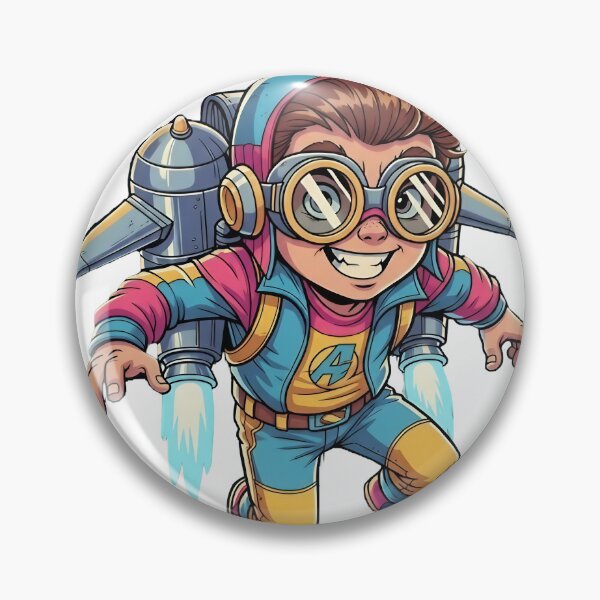 Item preview, Awesome Energetic Toonz Retro styled Flying Atoonz designed and sold by The Toonz Universe.