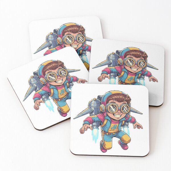 Item preview, Awesome Energetic Toonz Retro styled Flying Atoonz designed and sold by The Toonz Universe.