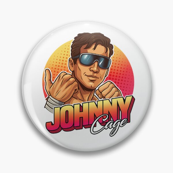 Item preview, Johnny Cage Mortal Kombat Logo Epic and Cool designed and sold by Action Heroes Stuff.