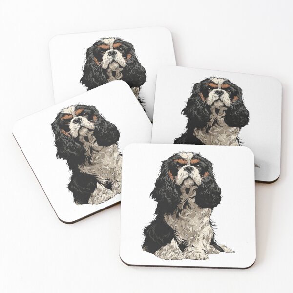 Item preview, Cavalier King Charles Spaniel Dog Illustration designed and sold by whyitsme.