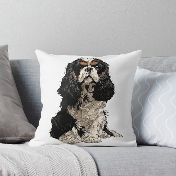 Item preview, Cavalier King Charles Spaniel Dog Illustration designed and sold by whyitsme.