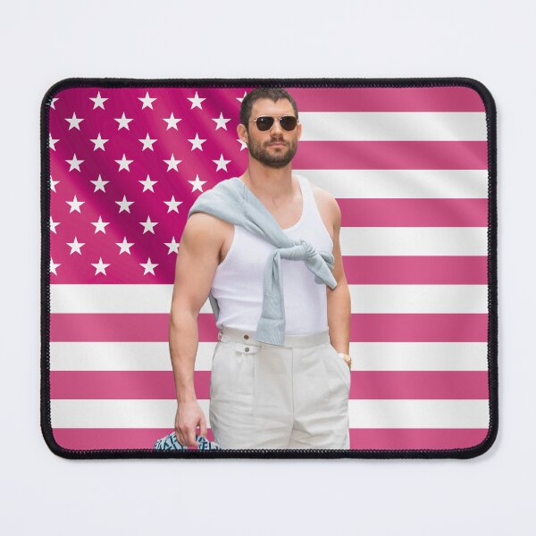 Item preview, David Corenswet Pink Flag Muscle Tank designed and sold by lavndershrtdays.