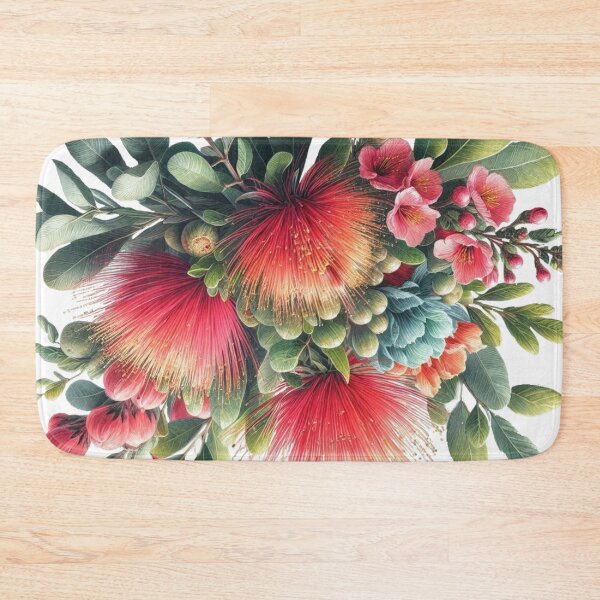 Item preview, Pohutukawa and manuka, tea tree designed and sold by carole hirst.
