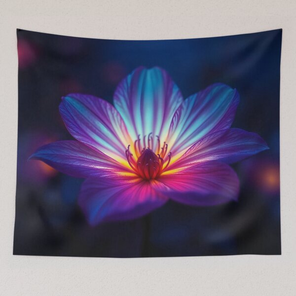 Item preview, Electric Bloom, Neon Lotus, Fantasy Flower designed and sold by SolaoLab.