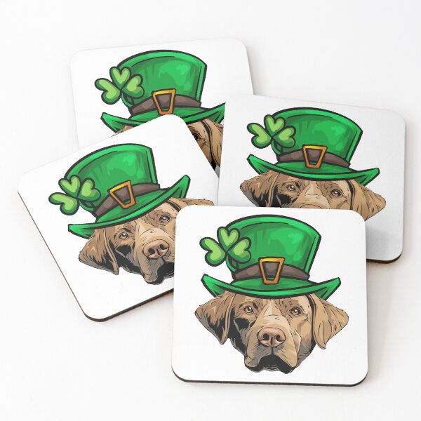 Item preview, St Patricks Day Chesapeake Bay Retriever designed and sold by whyitsme.