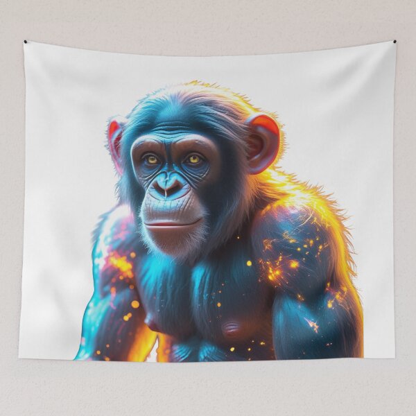 Item preview, Glowing Cyber Chimpanzee designed and sold by GloriousArtSKD.