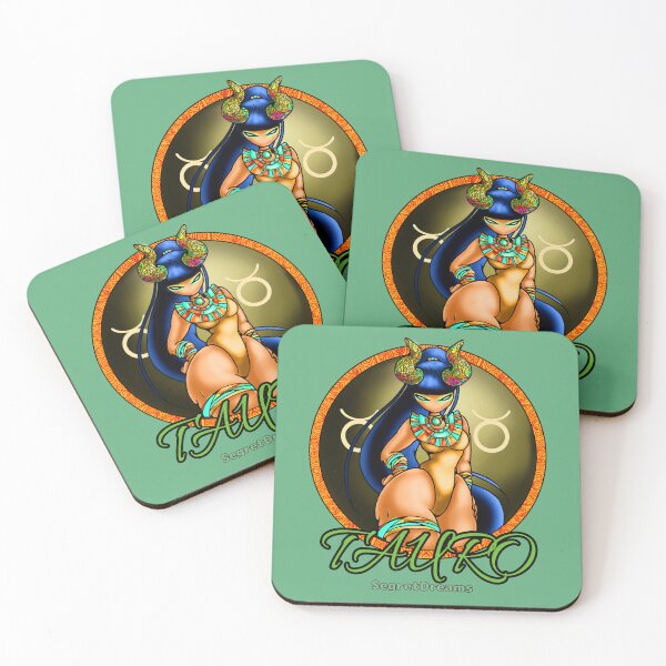 Item preview, Mystical Taurus Goddess with Zodiac Symbol - Egyptian Style Fantasy & Astrology Illustration designed and sold by SegretDreams.